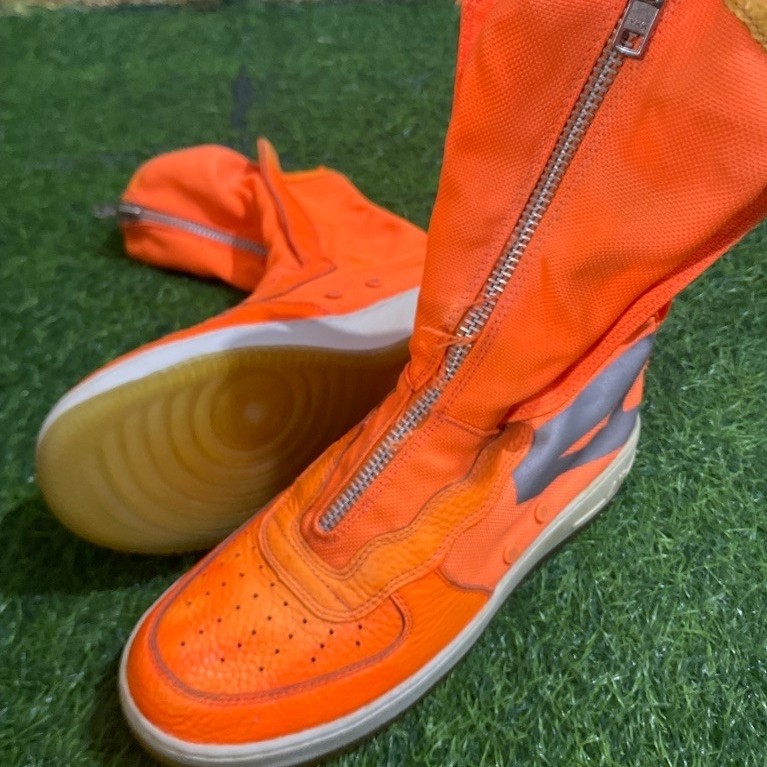 sepatu nike sf air force 1 high total orange size 42.5