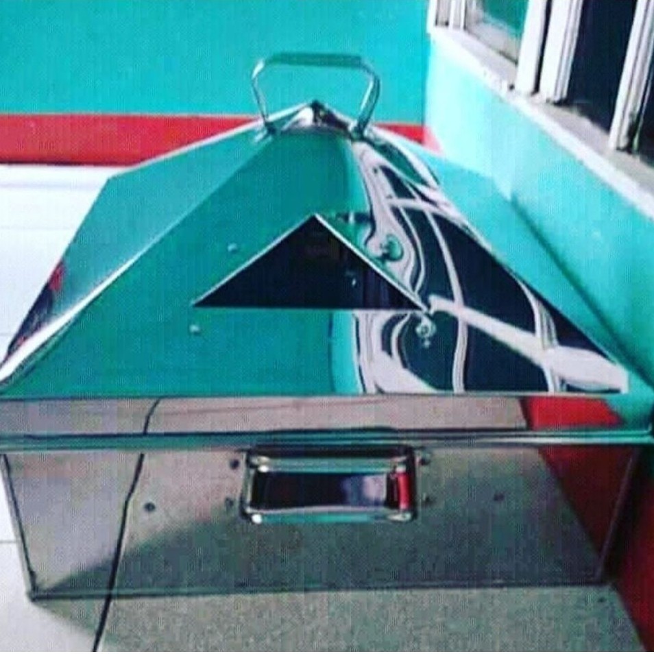 Kukusan Stainless Steel Kotak 45x45cm Tahan Karat
