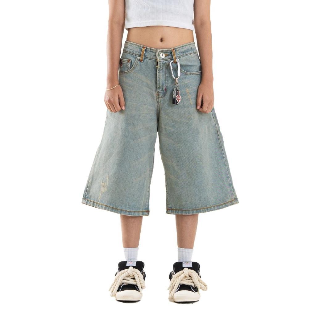 H1 Jorts Ladies Cream Blue Denim 15OZ 26-38