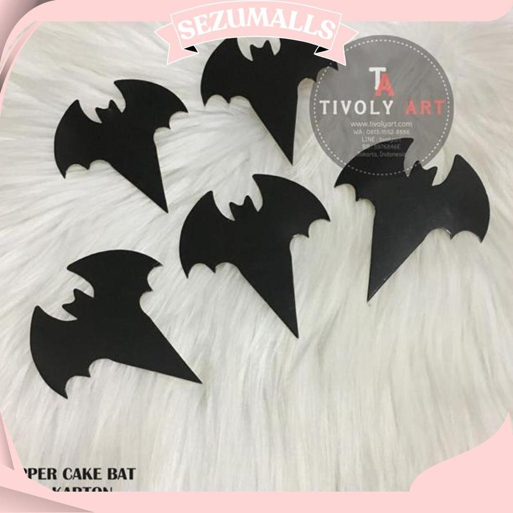 Topper Cake Halloween / Hiasan Kue Halloween / Topper Cake Bat Ori