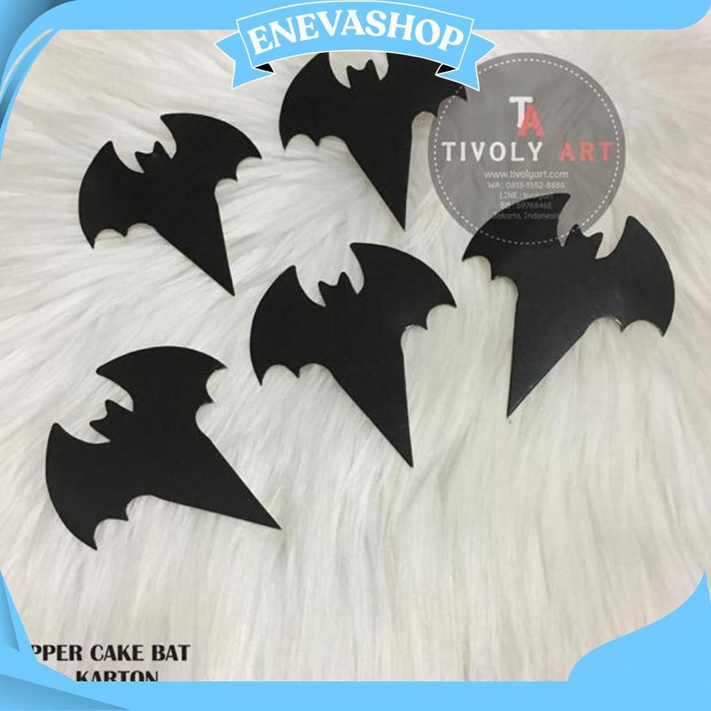 Topper Cake Halloween / Hiasan Kue Halloween / Topper Cake Bat Gratis Ongkir