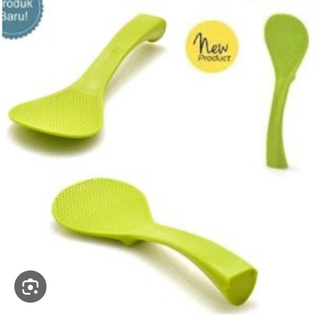 Tupperware Centong Nasi Hijau Baru