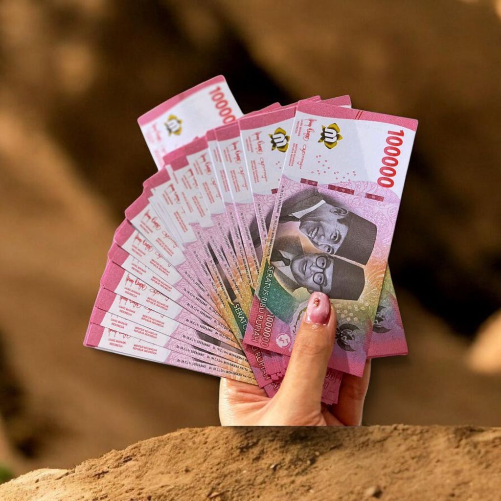 Replika Uang Mainan Rupiah 100.000 untuk Mainan Anak dan Hiasan Buket