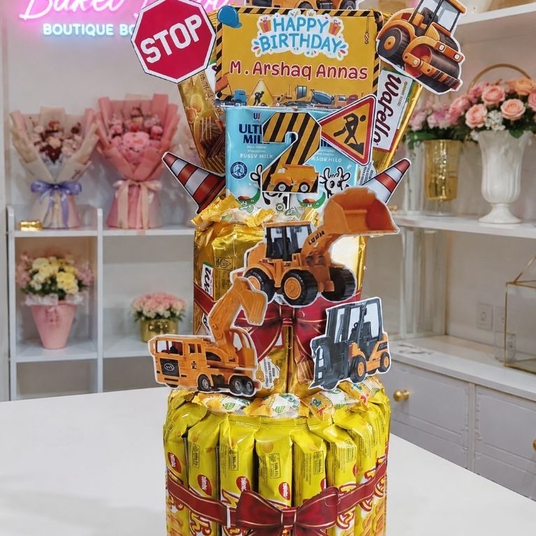 Snack tower 2 tingkat bebas request karakter