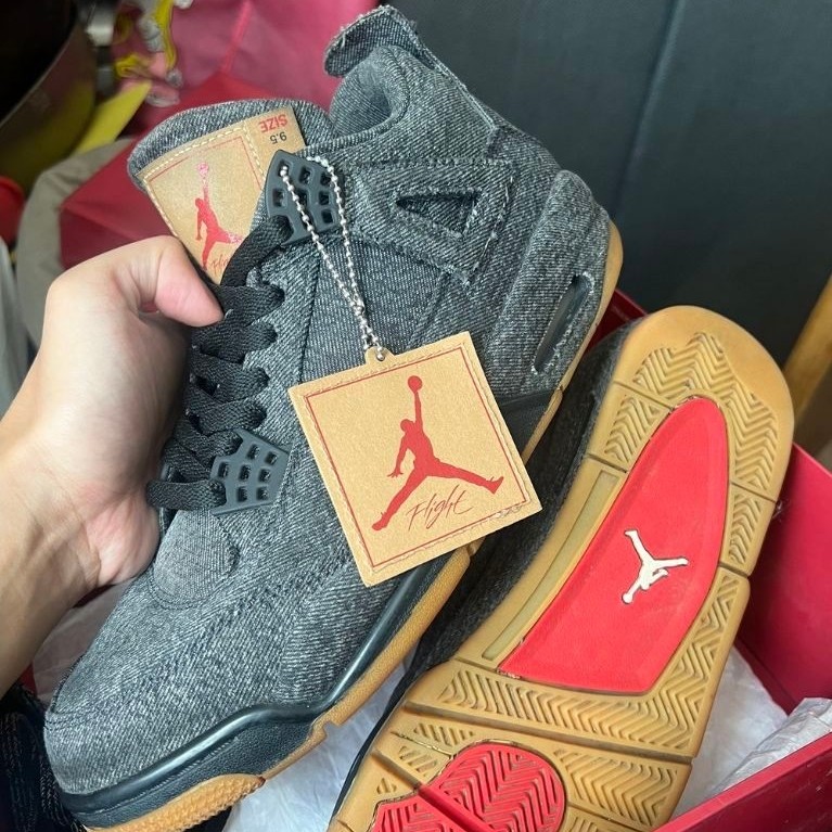 Nike Air Jordan 4 Levis Black Original 43