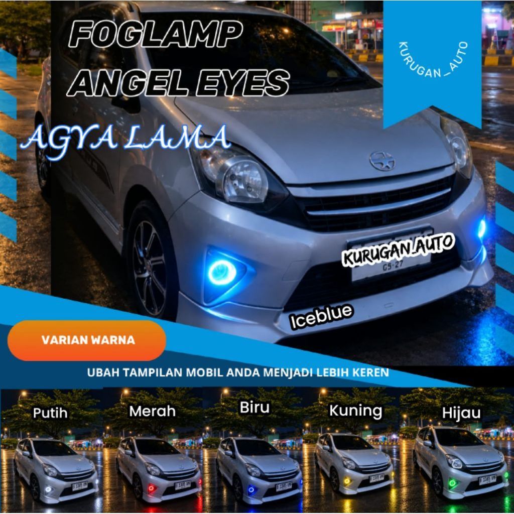 FOGLAMP LED ANGEL EYES AGYA LAMA VARIASI MOBIL