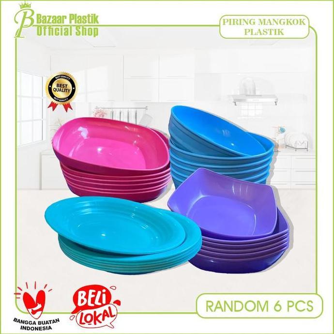 SPINMEE Piring Plastik / Mangkok Plastik / Piring Sambal Plastik / Piring Snack Plastik Dengan Pilih