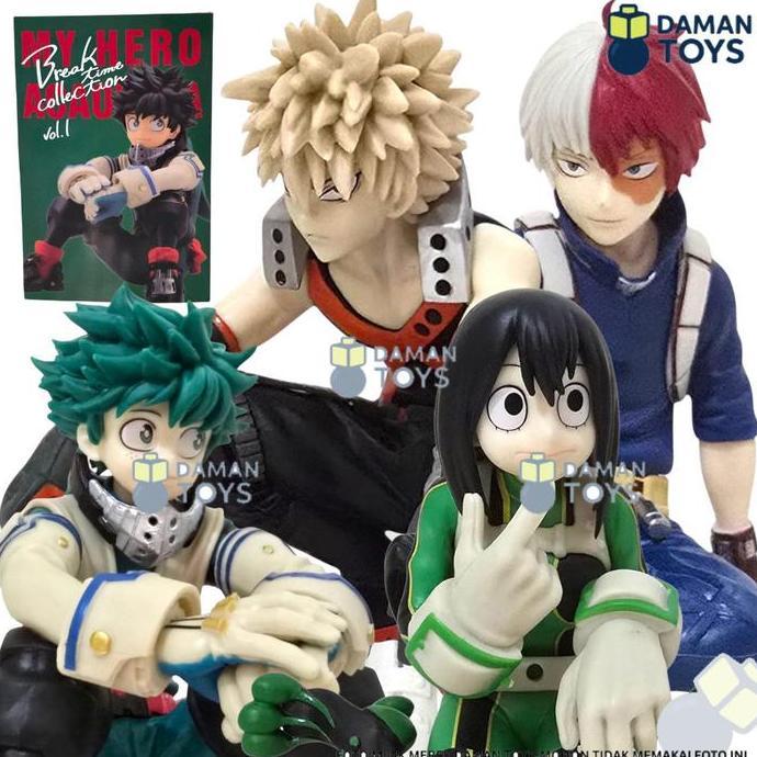 Figure My Hero Academia Izuku Midoriya Deku Bakugo Todoroki Tsuyu Asui Break Time Collection