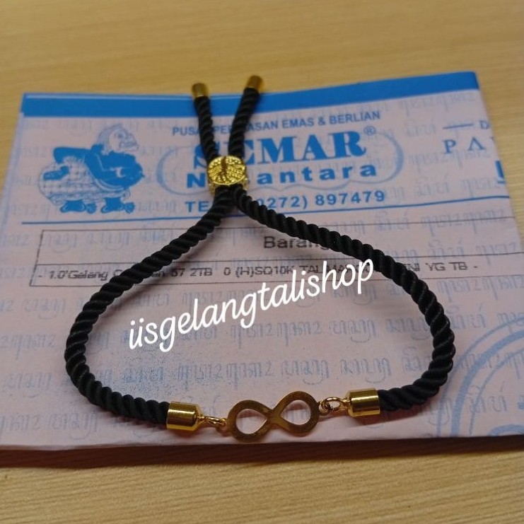 Gelang Tali Serut Emas Invinity 0,1gram Semar Nusantara