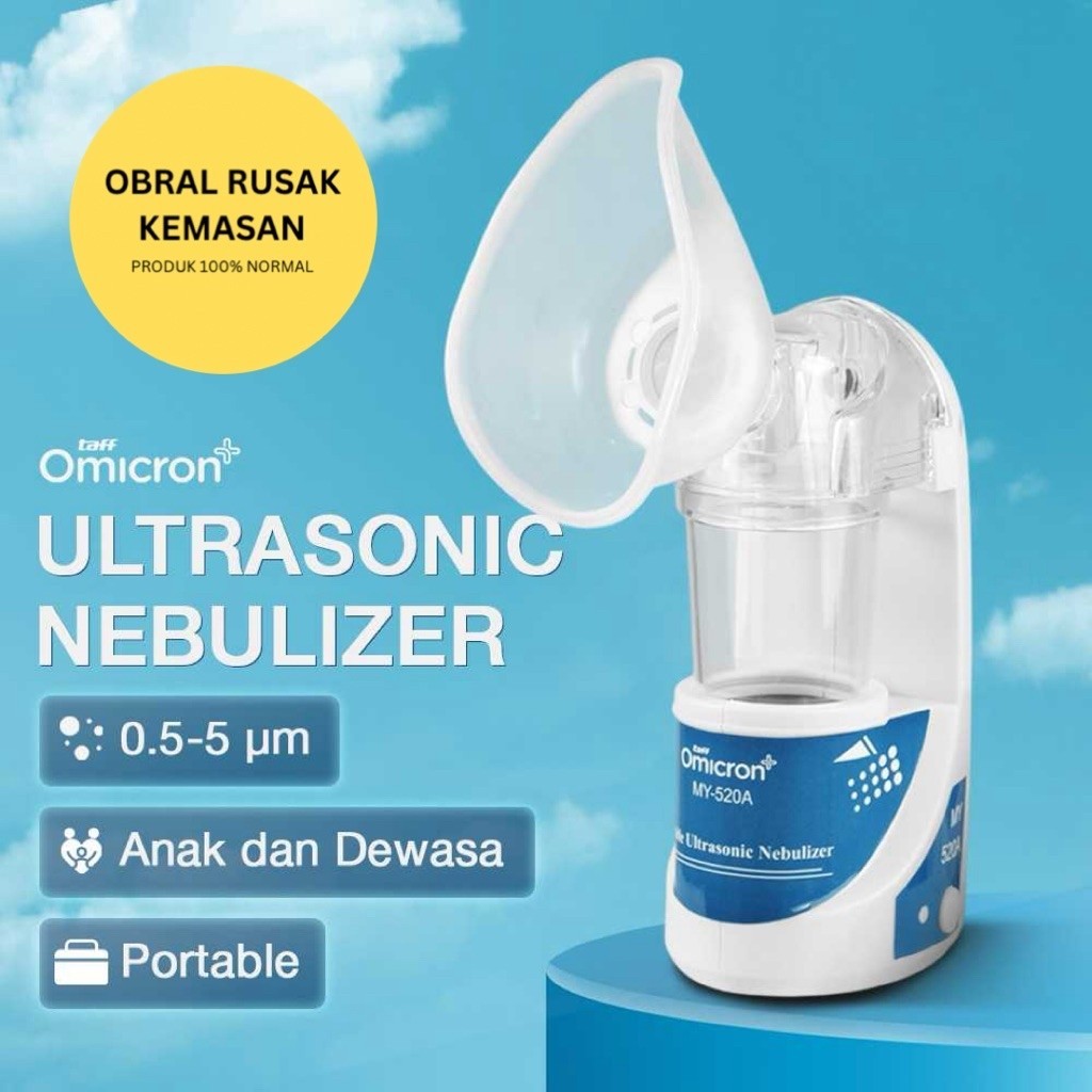 [OBRAL RUSAK KEMASAN] Alat Terapi Pernapasan Ultrasonic Nebulizer Atomizer - MY-520A