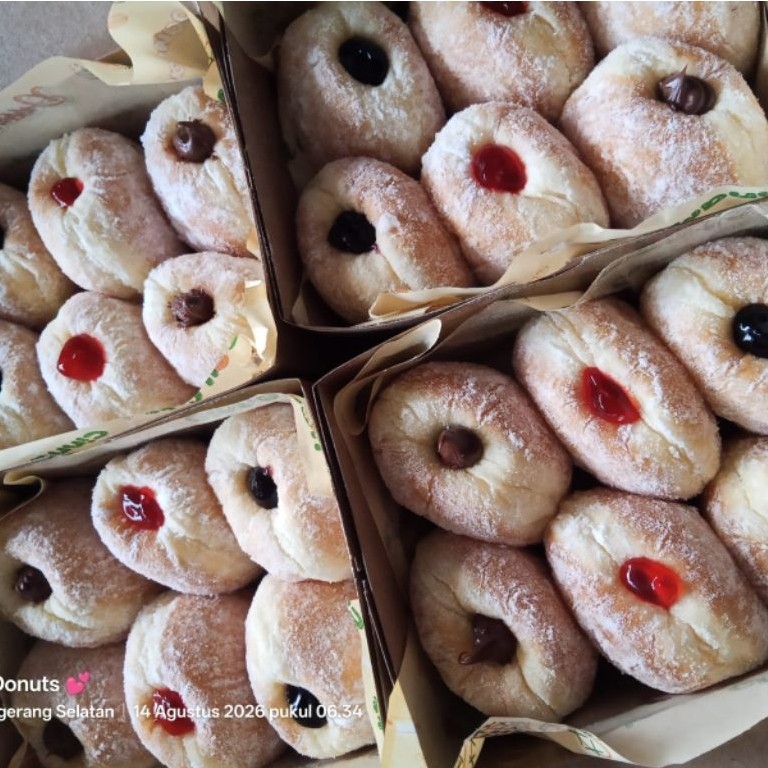 bomboloni strawberry | blueberry | durian 1 lusin isi 12pcs