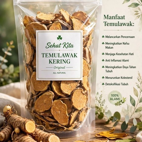 Temulawak kering 500gr / temulawak kering / temulawak iris /jamu temulawak