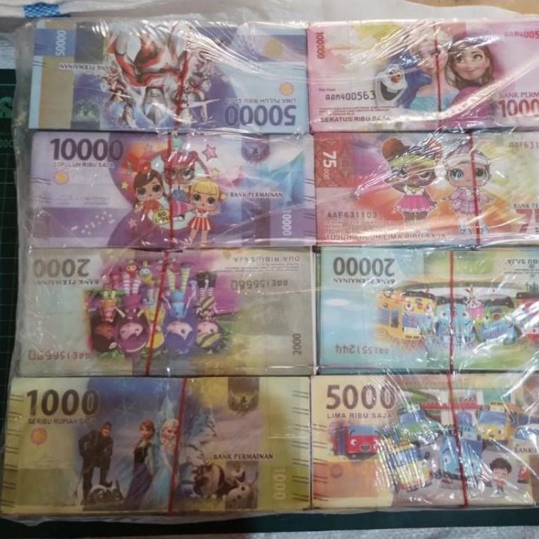 Mainan Uang KARAKTER ANAK isi 8000 Pcs Grosiran