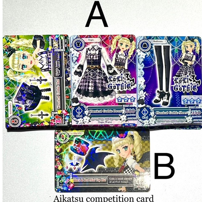 Aikatsu Yurika card, Audition card, fanbook L1 (Loli ghotic)