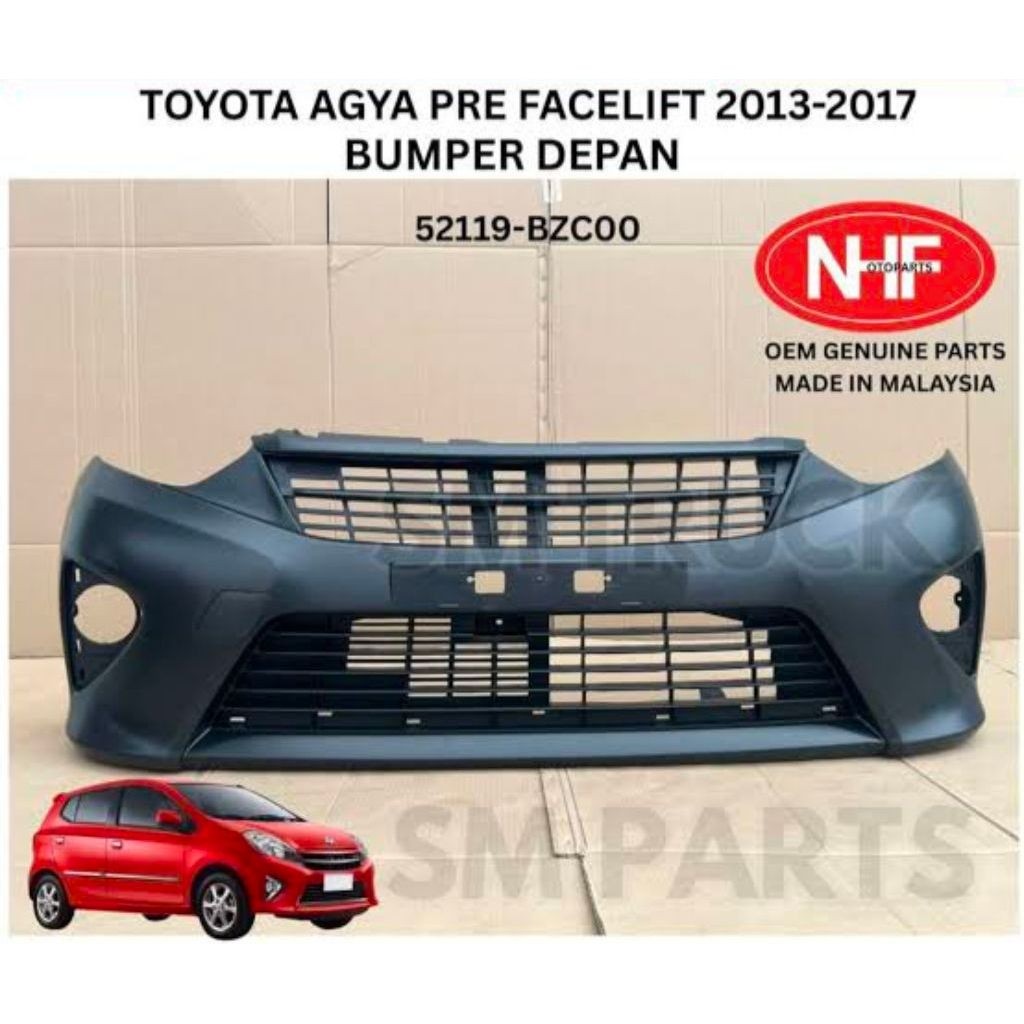Bumper Depan Toyota Agya Ayla NHF 2013-2016 Baru