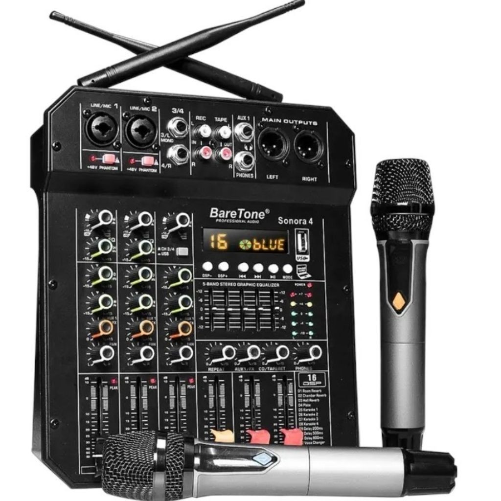 BARETONE AUDIO PROFESSIONAL AUDIO MIXER 4 CHANNEL | SONORA 4