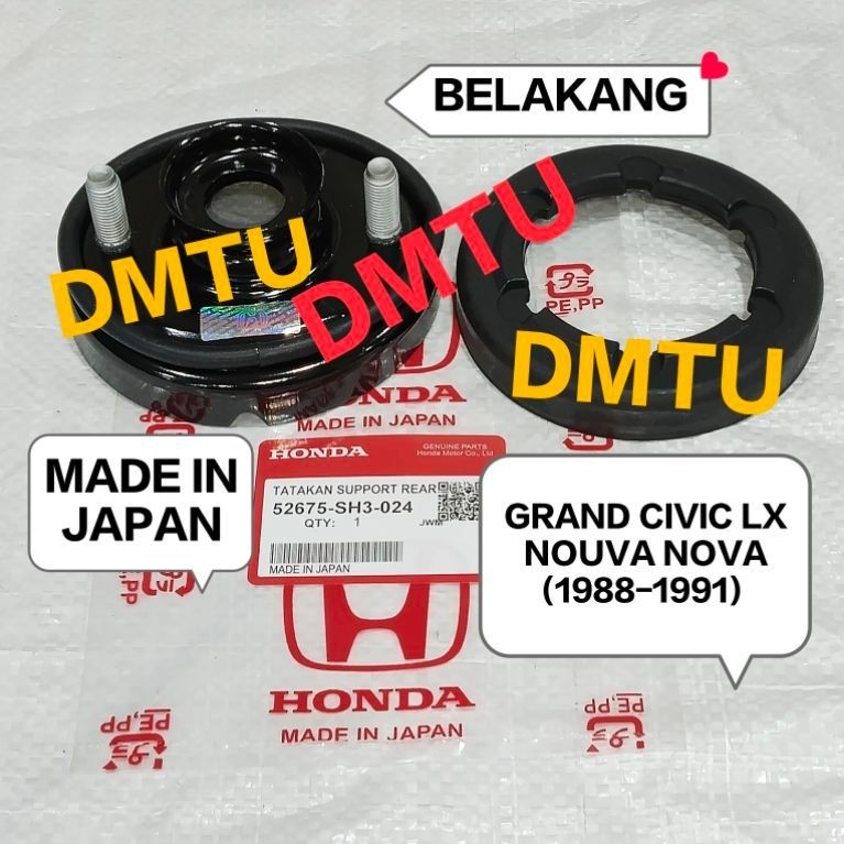 TATAKAN SUPPORT SHOCK BELAKANG GRAND CIVIC LX NOUVA NOVA (1988-1991) HARGA 1 PCS MADE IN JAPAN