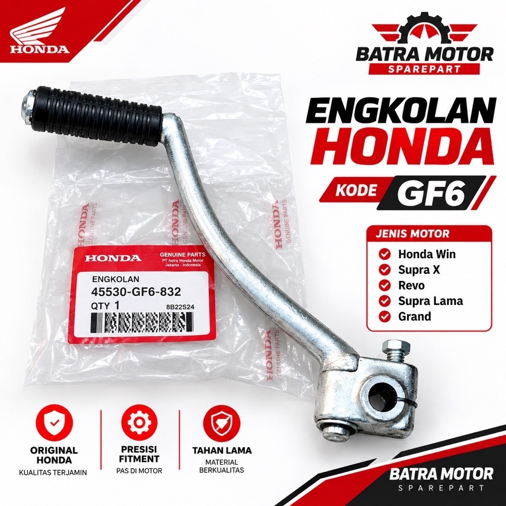 ENGKOLAN HONDA WIN 100 GF6 KICK STATER SELAHAN HONDA WIN 100 ORIGINAL
