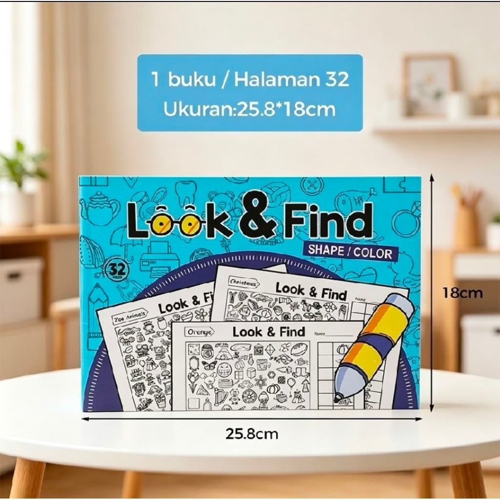 Buku Aktivitas Anak Look and Find Fun Activity Book