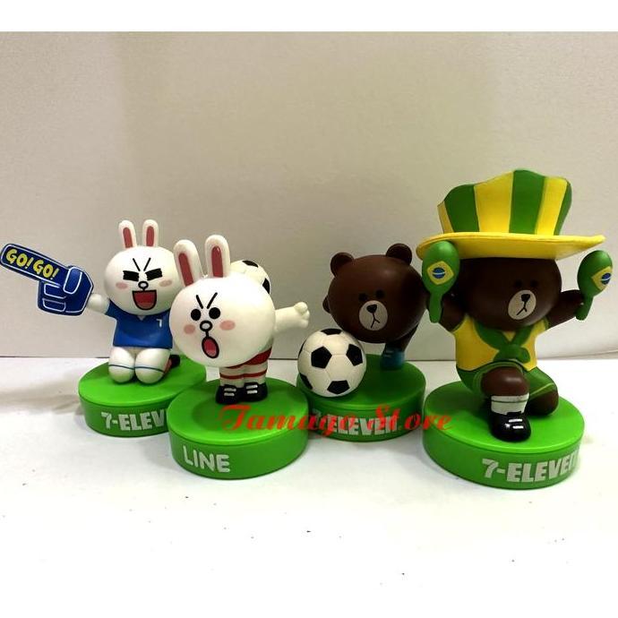 7 ELEVEN X LINE FRIENDS WORLD CUP FIGURE STAMP TGS99