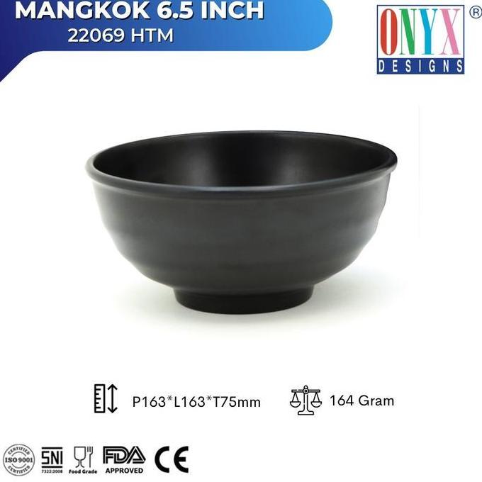 Onyx Cosmic Bowl 6,5 Inch Mangkok Melamin isi 6 / Bowl 22069