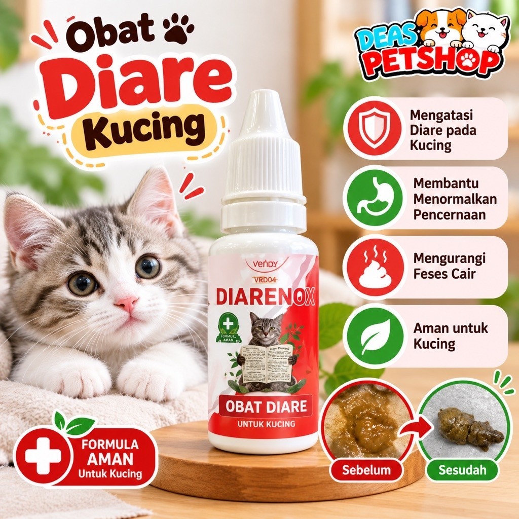 Obat Diare Kucing Diarenox Obat Mencret Kucing