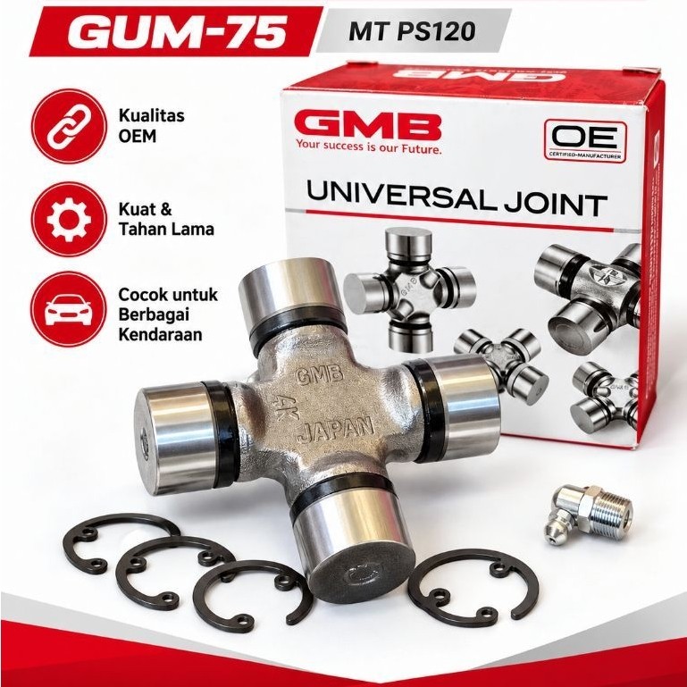GMB Universal Joint GUM-75 Mitsubishi Canter PS120 – Cross Joint / Kopel As