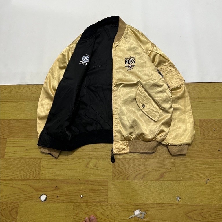 suntory boss varsity reversible jacket