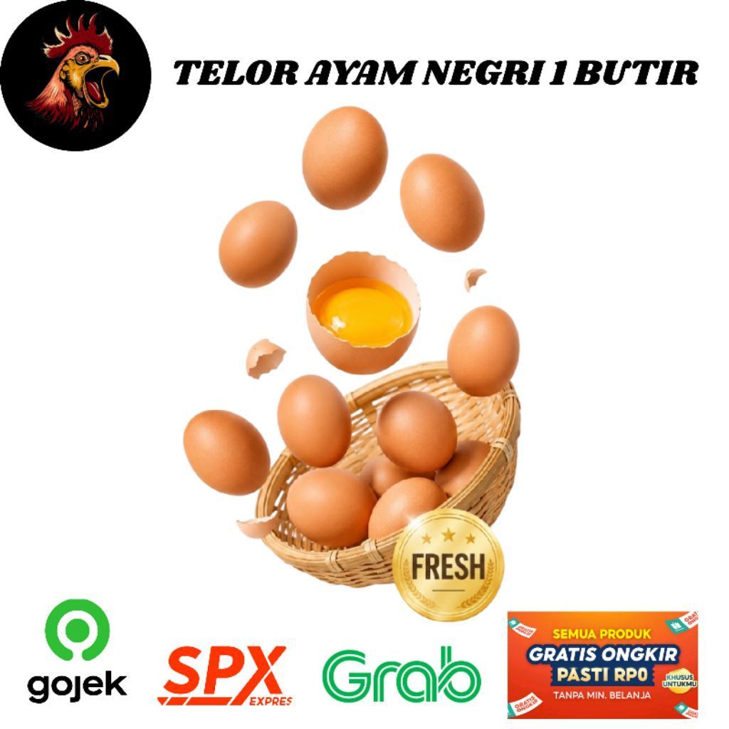 Telor Ayam Negri 1Butir  - Telor Ayam Berkualitas