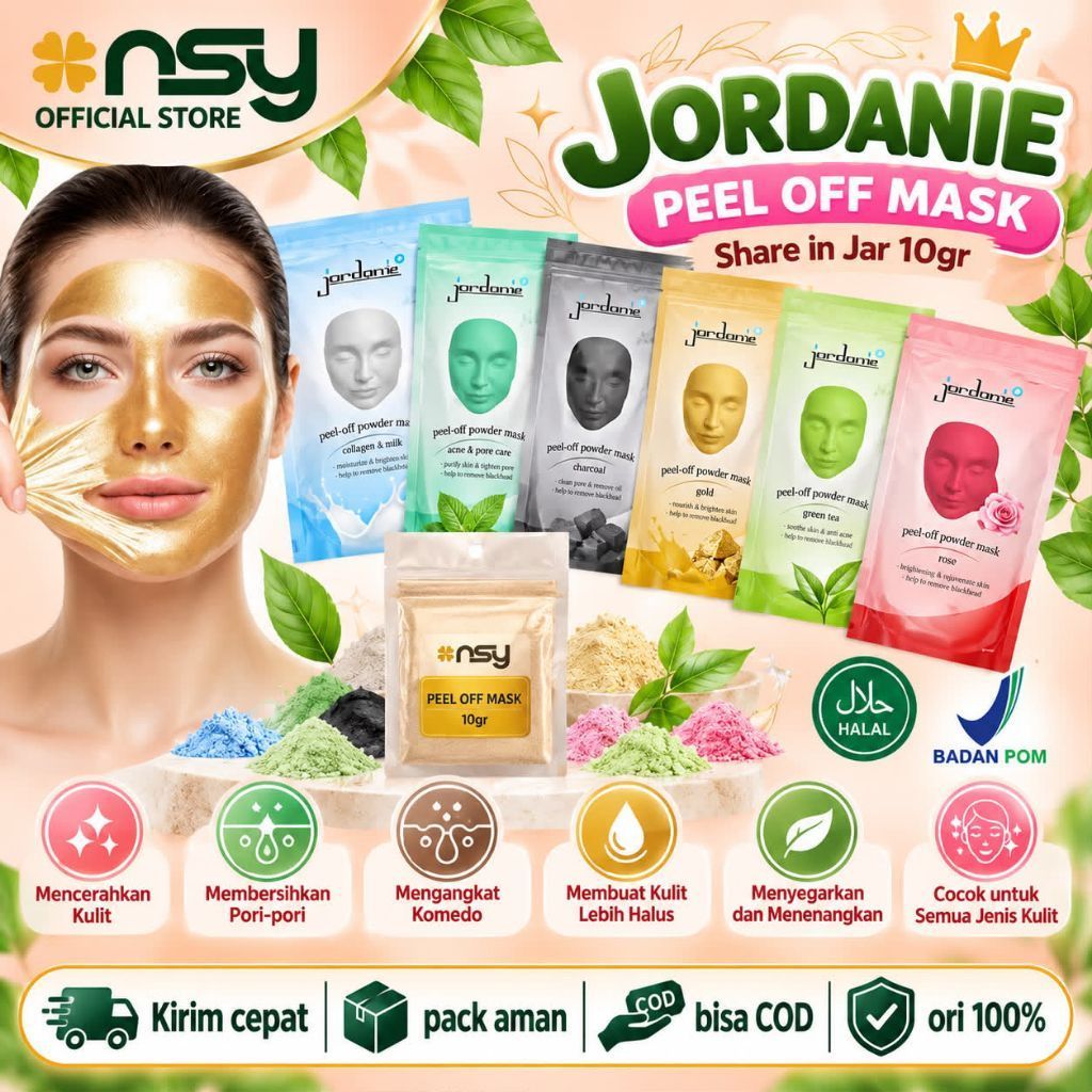 JORDANIE MASKER PEEL OFF MASK ORIGINAL SHARE IN JAR 10GRAM