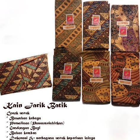 Evajayamandiri - 1 Pcs Kain Jarik Batik Bunga Mawar - Kain Jarik Batik Panjang Murah