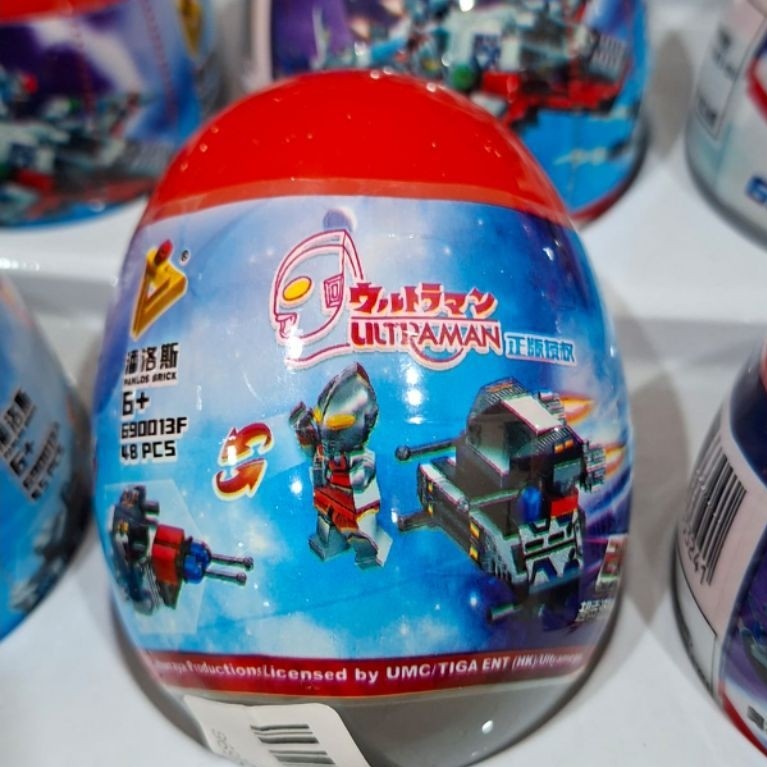 Ultraman 6IN I dan Ultraman ORB - Altman Major League - Altman Deformed Eggs / Mainan  telur surpris