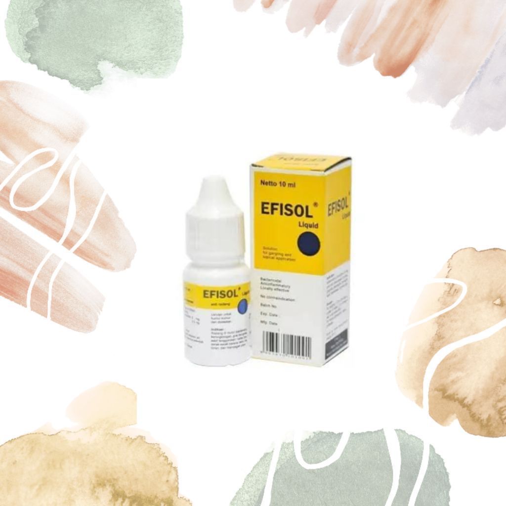 Efisol Liquid 10 ml - Obat Sariawan & Radang Gusi