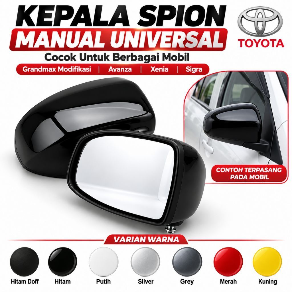 Spion Grand max variasi Universal / kepala spion universal untuk modifikasi mobil pick up Grandmax a
