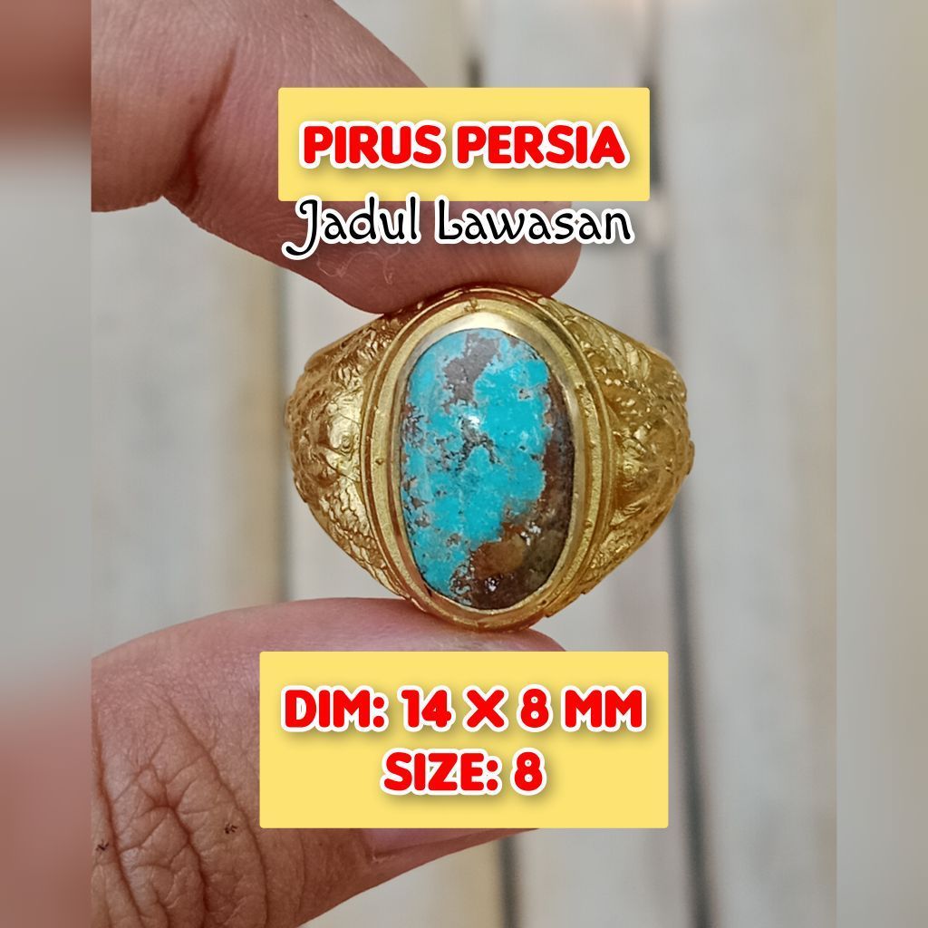batu akik jadul lawasan pirus Persia.08