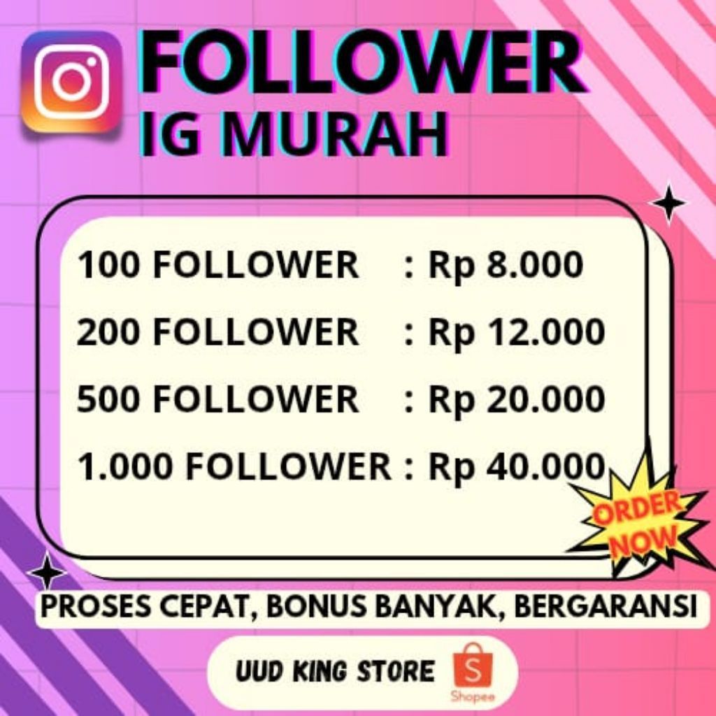 FOLLOWER INSTAGRAM MURAH MERIAH