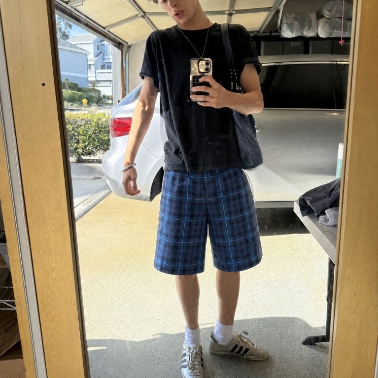 Plaid short uniqlo