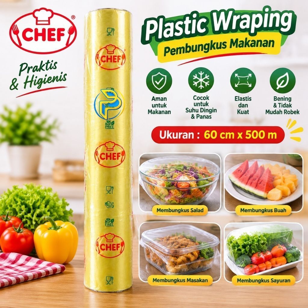 Plastik Wraping Pembungkus Makanan Lebar 60 Cm x 500 M