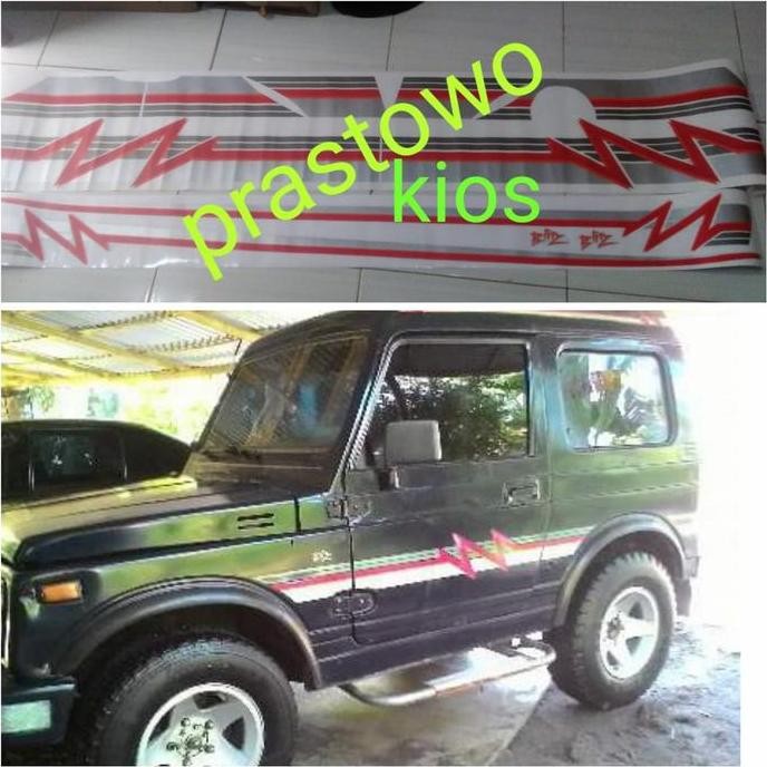 sticker stiker lisbody striping Suzuki katana GX tahun 90 Blitz new