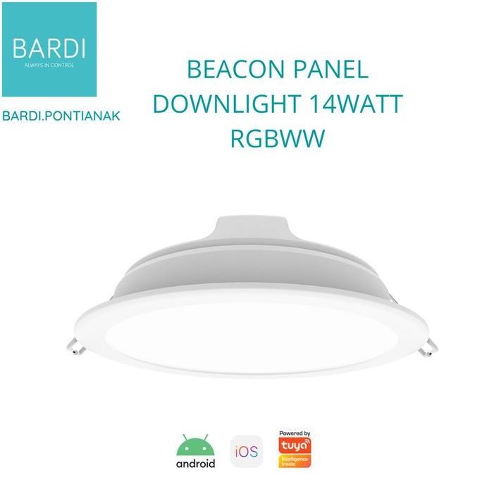 BARDI Smart Downlight 14 Watt RGB WW Lampu LED Bluetooth