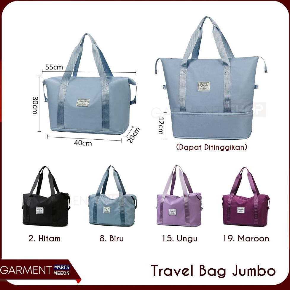 [Kecil Tas Travel Jinjing Besar Gym Travel Bag Jumbo Anti Air Waterproof Import Cocok Untuk Baju Pak