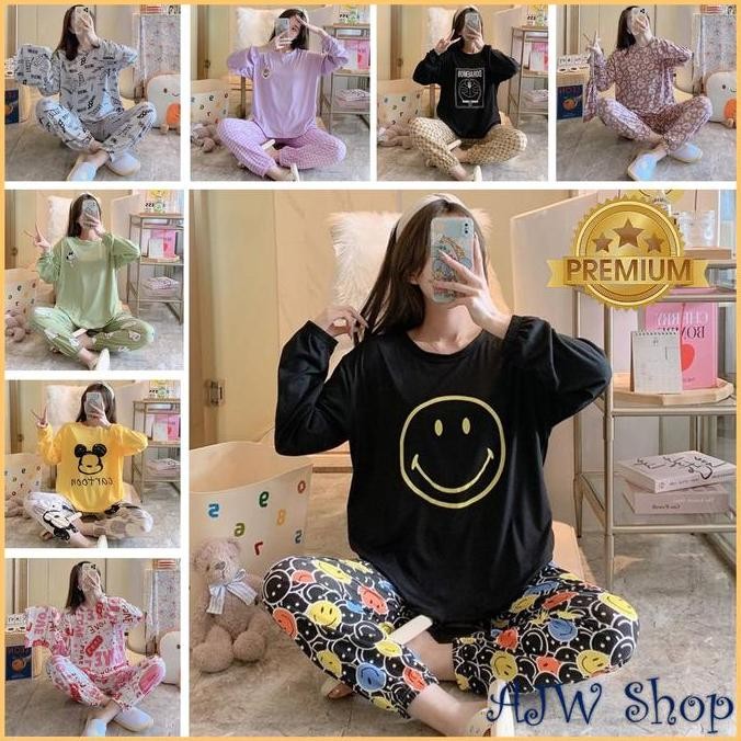 Dv95 - Piyama Joger Wanita | Piyama Remaja Joger | Baju Tidur