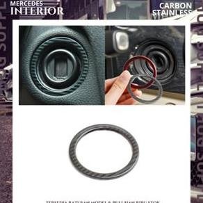 COVER KEY HOLE CARBON MERCEDES MERCY INTERIOR KUNCI W205 W204 W212 E C