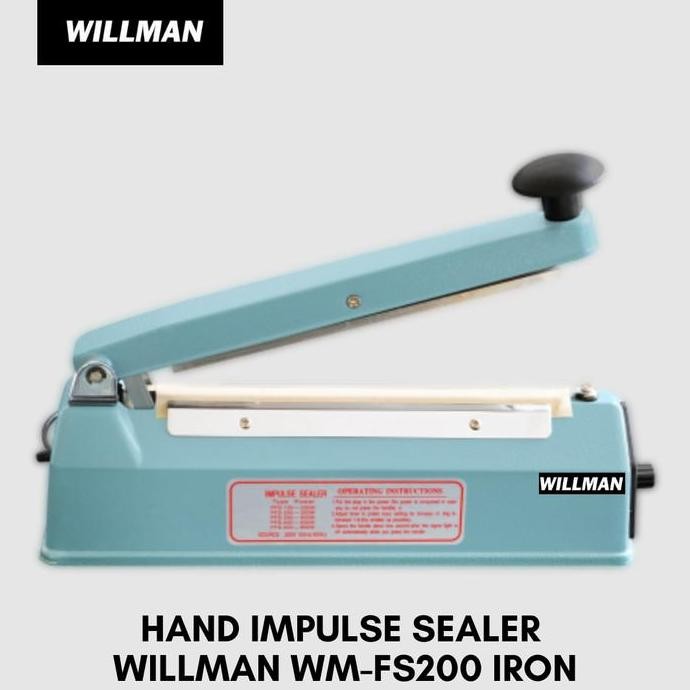 HOT SALE Impulse Sealer / Press Plastik 20 cm Body Besi Trafo Besar