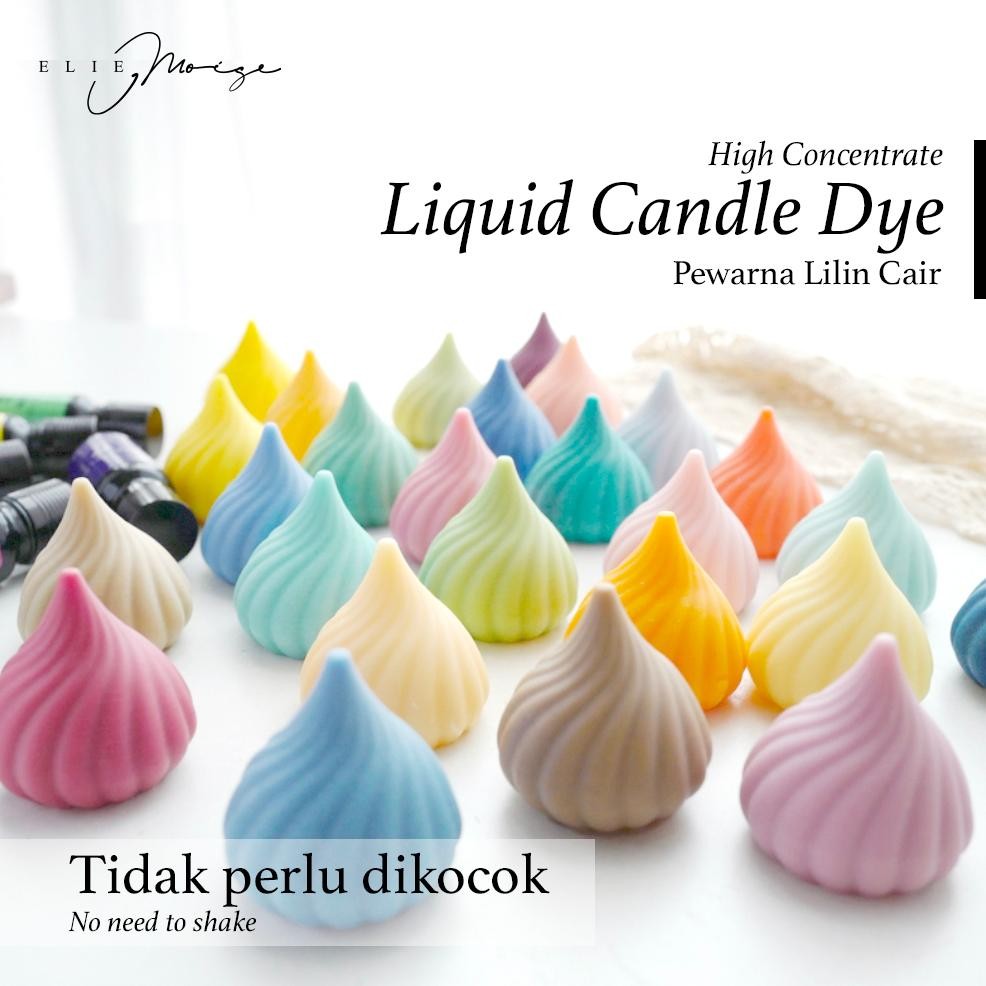 Ready Stock Pewarna Lilin Cair Satuan - Liquid Candle Dye Oil Soluble Oil Base Aromaterapi - Pewarna