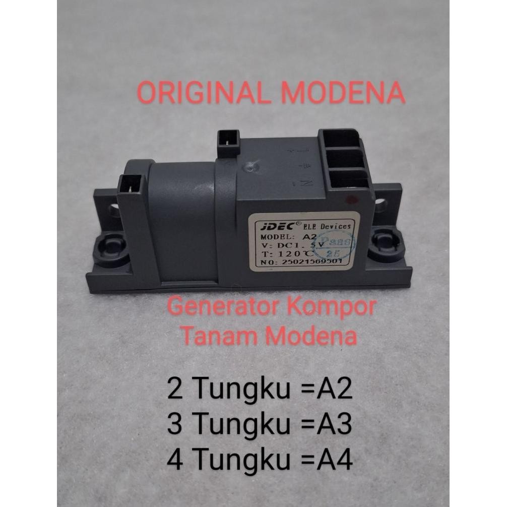 Generator A2,A3 & A4  untuk kompor tanam Modena 2 tungku /3 tungku /4 tungku (untuk semua tipe kompo
