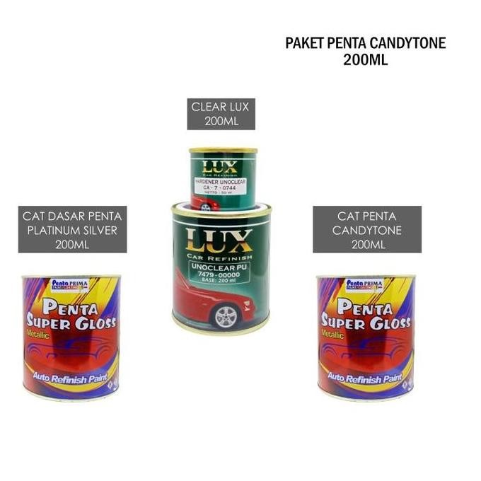 paling diminati] PAKET CAT CANDYTONE PENTA SUPER GLOSS 200 gram - cat penta candytone - cat penta ca