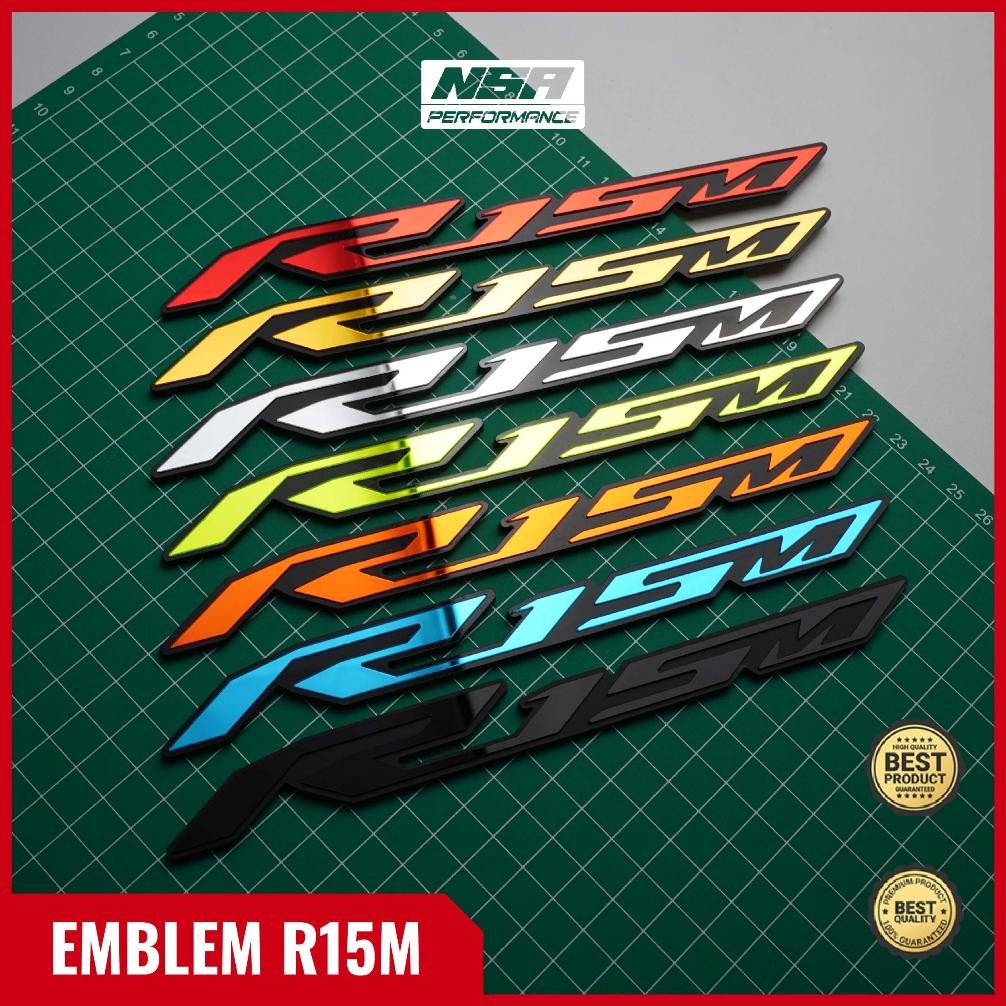 Promo Nsa 2Pcs Emblem R15M Logo R15 Bukan Stiker R15M Aksesosris R15M Emblem Yamaha R15M Variasi Yam