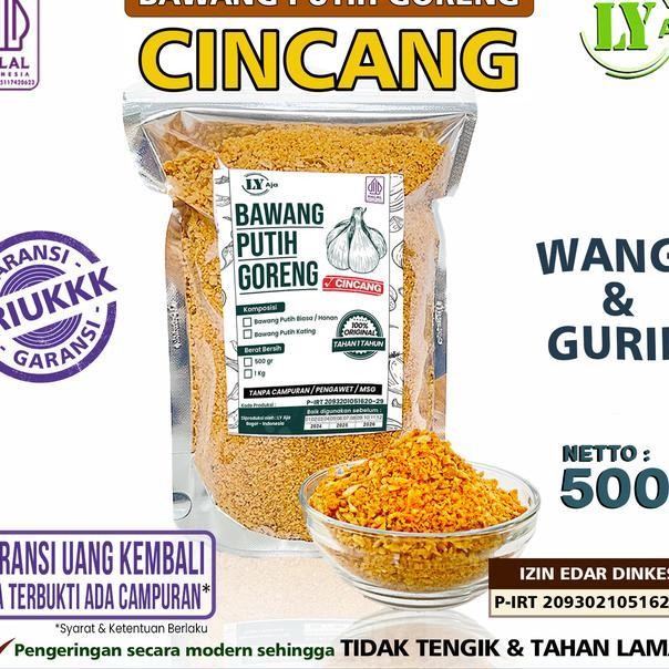 

Bawang Putih Goreng Cincang Ly Aja Gram Murni Tanpa Tepung Msg
