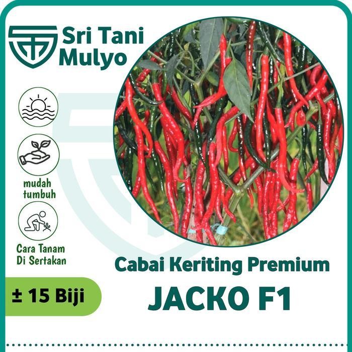 [Cod] - 15 Biji - Benih Cabai Keriting Kwalitas Premium - Jacko F1 - Tunas Agro - Bibit Sayuran Beni